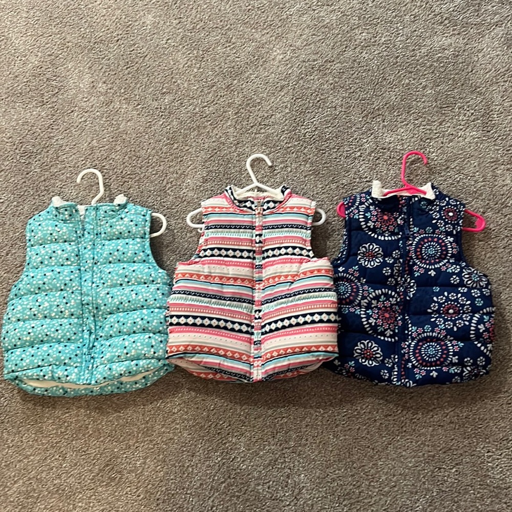 Three vests from Gymboree -size XS (4-5)